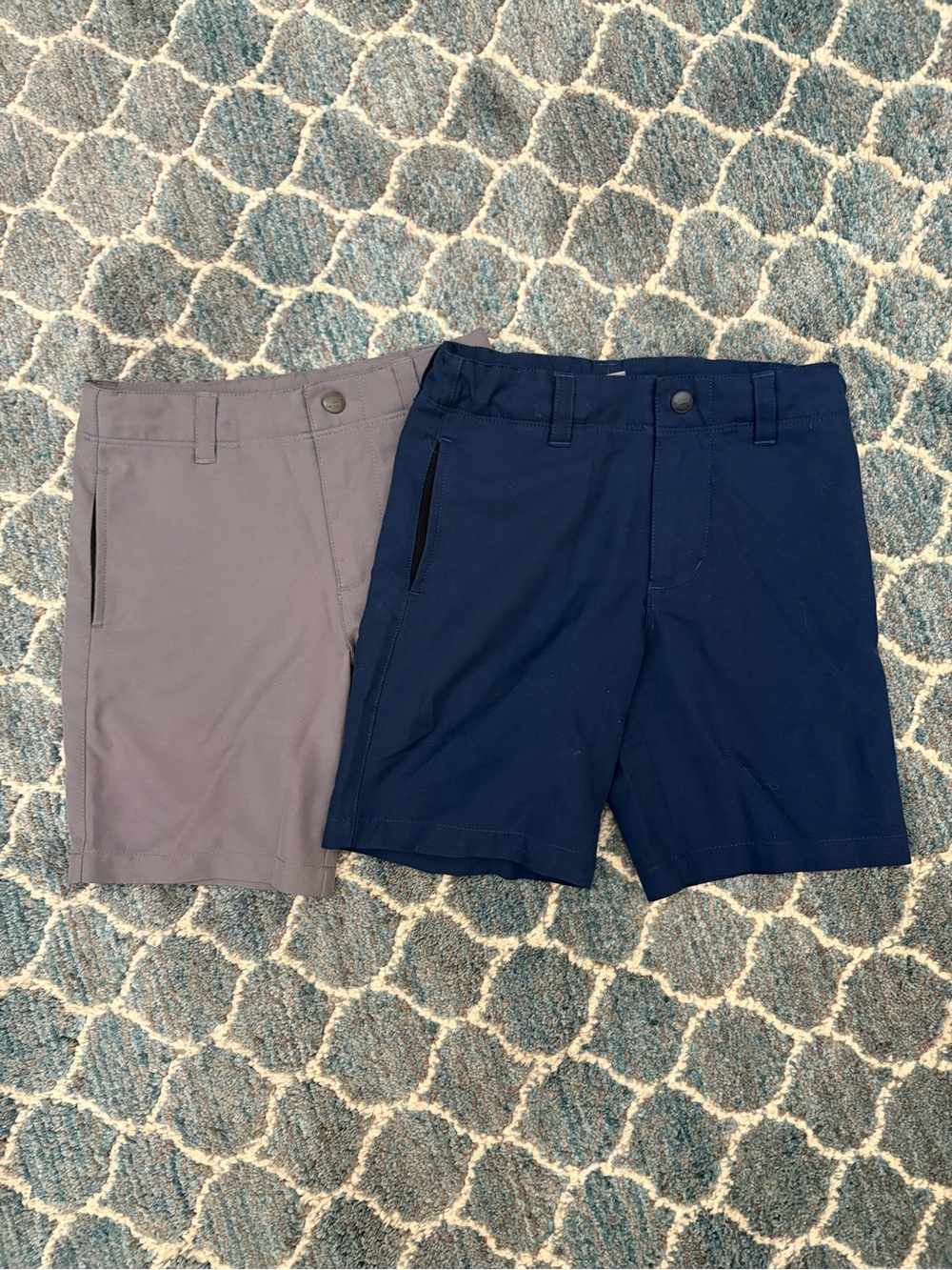 Under Armour Boys' Navy and Gray Performance Shorts